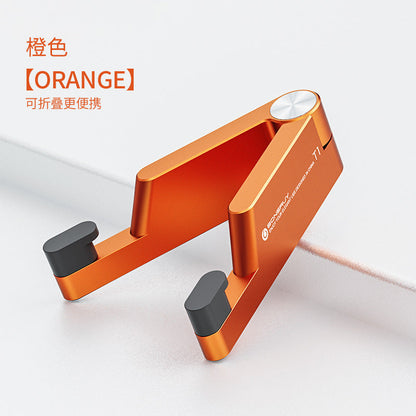 Folding V-shaped Mobile Phone Stand Desktop Full Aluminum Alloy Lazy Foldable Small And Portable Can Print Logo Gift