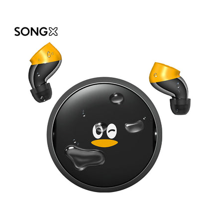 SONGX TWS Bluetooth Headphones True Wireless Tencent Co-branded Strange Goose In-Ear High Sound Quality Star Ring Tide Play