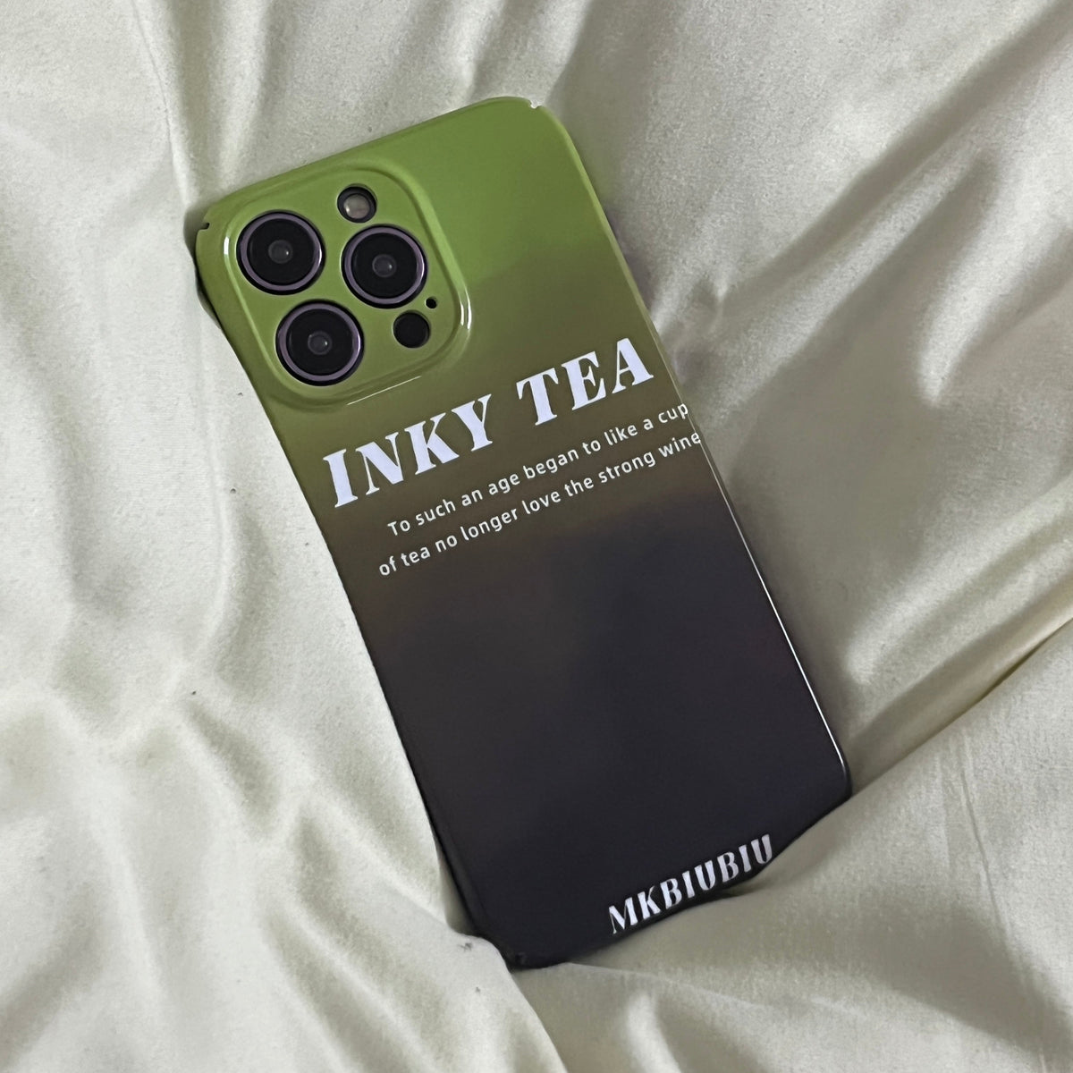 High-grade Gradient Military Green Film Case Suitable For Apple 14Promax Mobile Phone Case IPhone 13 Hard Case 12 Female 11