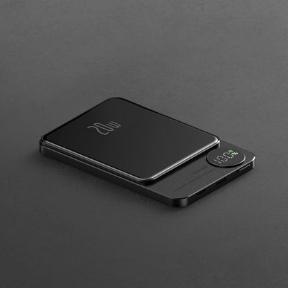 Q9 Wireless Magsafe Magnetic Suction Charging Power Bank Back Clip Metal iPhone Power Supply 10000mAh Compact And Portable