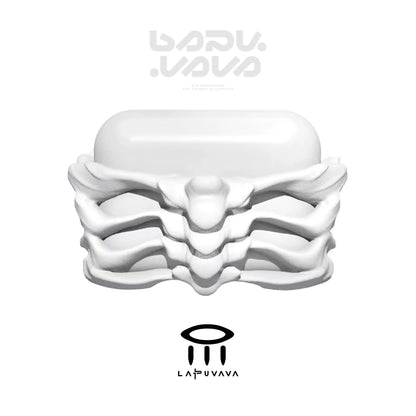 LAPU VAVA Original Skeleton Art Suitable For Airpods 3 Headphone Case Airpodspro Apple Second Generation Headphone Protective Cover Hollow Personality Trendy Brand