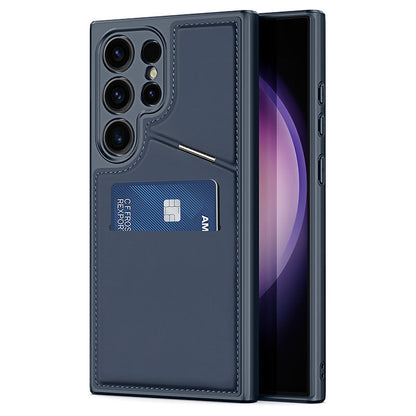 Suitable For Samsung S24Ultra Mobile Phone Case Wholesale 3-in-1 Dual Card Magnetic Holder S24Plus Protective Case