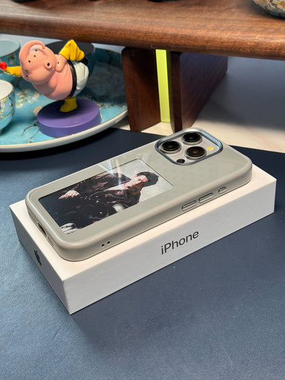 Ink Screen iPhone Case Apple IPhone15 Promax High-end Frosted All-inclusive Protective Cover Nfc Personalized Screen Projection