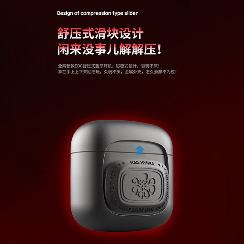 Marvel Genuine Authorized Full Metal Cabin EDC Wireless Bluetooth Headset