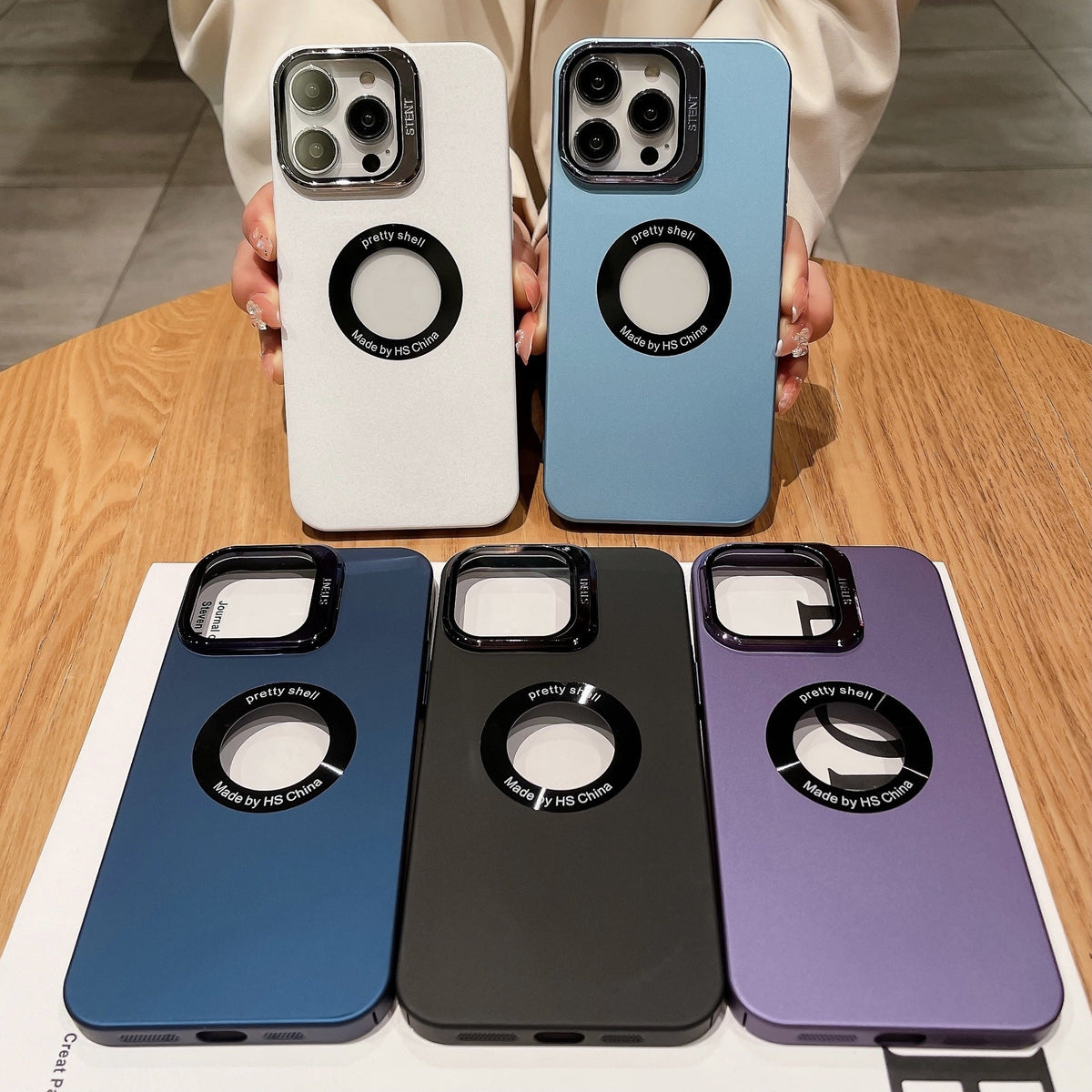 Missing Standard Goggle Stand Solid Color Apple iPhone Case All-inclusive PC Hard Case
