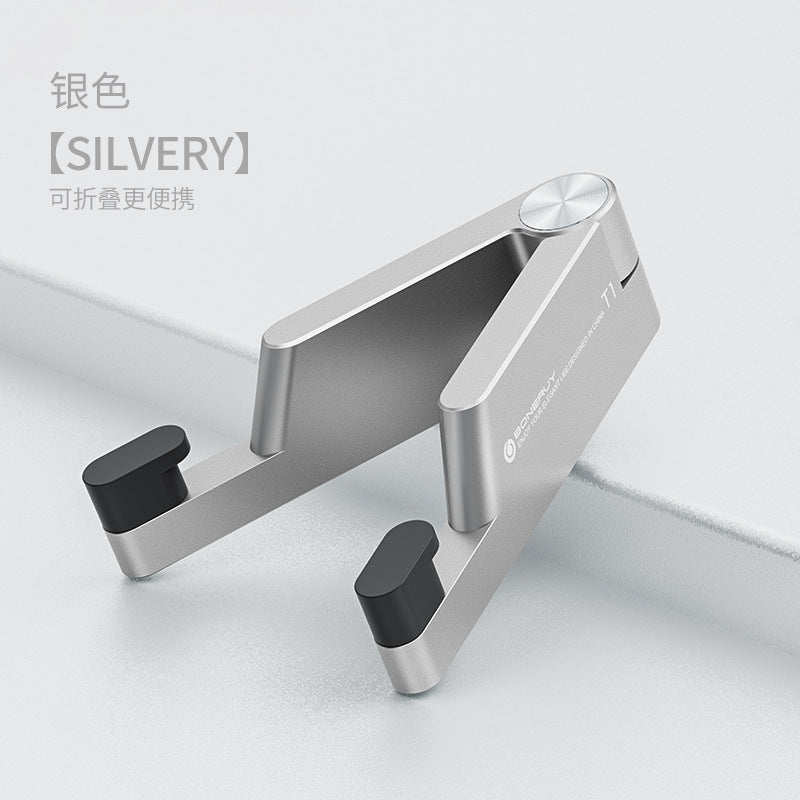 Folding V-shaped Mobile Phone Stand Desktop Full Aluminum Alloy Lazy Foldable Small And Portable Can Print Logo Gift