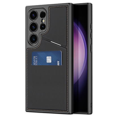 Suitable For Samsung S24Ultra Mobile Phone Case Wholesale 3-in-1 Dual Card Magnetic Holder S24Plus Protective Case