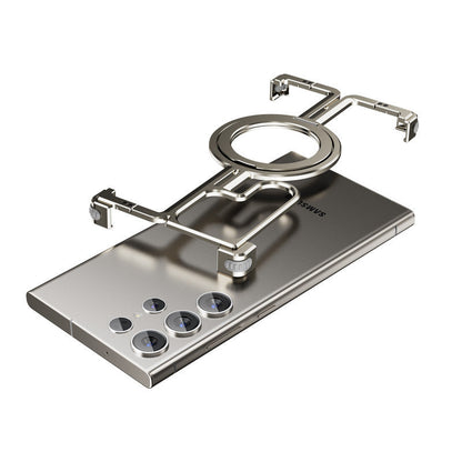 Samsung S24 Ultra Phone Case Metal Anti-fall Frameless Magnetic Bracket Airbag Heat Dissipation