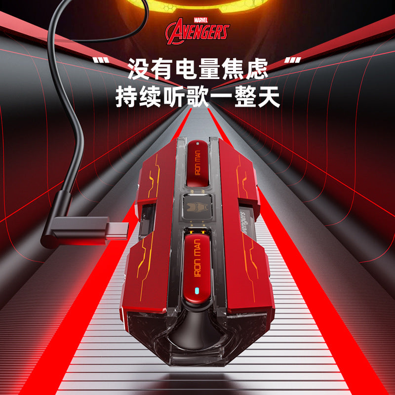 Marvel TWS Wireless Bluetooth Headset BTMV21 Mecha Wind Low Latency Bluetooth 5.3 Cool Ergonomics