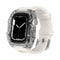 [transparent] case + [white] fluorine rubber strap