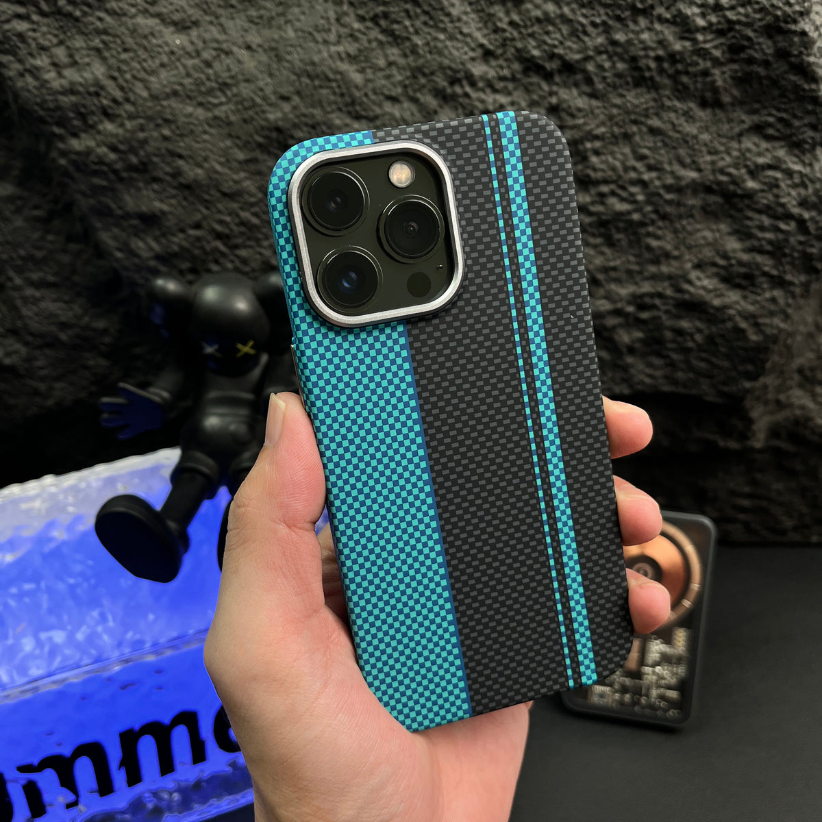 High-End Luminous Magnetic Moisture-Absorbing Case for Apple iPhone 14 Pro Max 2023 - Ethnic Style Creative Cover with Brand Embossment for Men and Women Elevate Your High-End Experience!