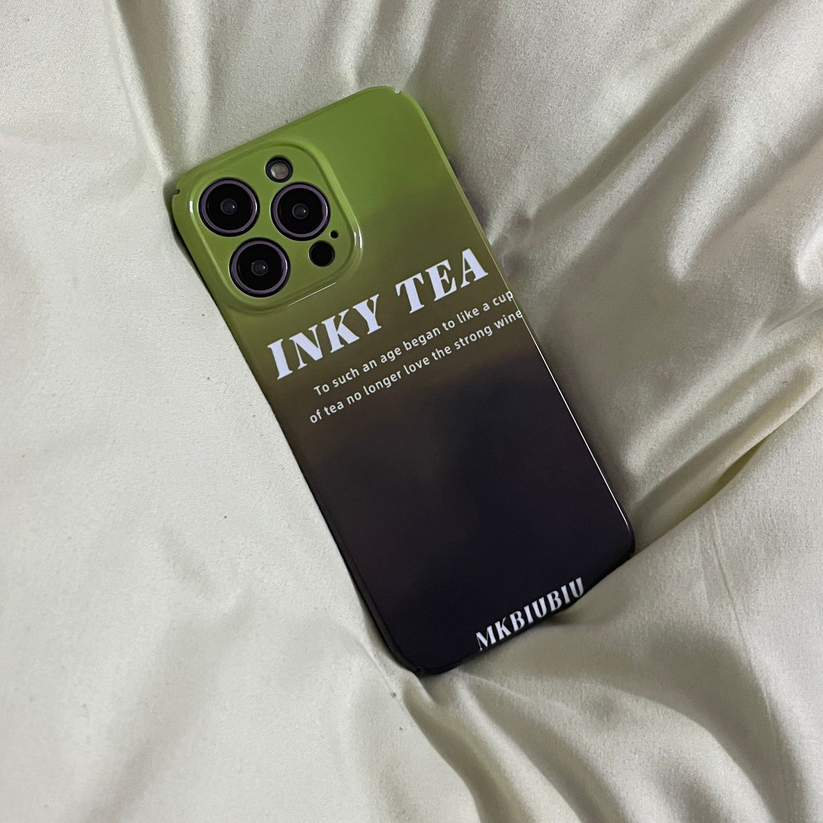 High-grade Gradient Military Green Film Case Suitable For Apple 14Promax Mobile Phone Case IPhone 13 Hard Case 12 Female 11