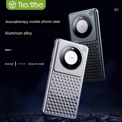 Thetree Aromatherapy Huawei Mate 60 Pro Case | Aluminum Alloy, Anti-fall, Cooling | Borderless Design | High-end Scratch-resistant | Ultra-thin | Compatible with Mate 50, 50 Pro