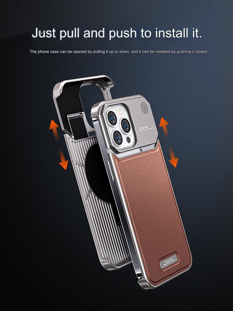 Thetree Is Suitable For Apple IPhone 15 pro max Case Aluminum Alloy Protective Cover Aromatherapy Shell Autumn And Winter Anti-fall Heat Dissipation Frameless Ultra-thin Advanced
