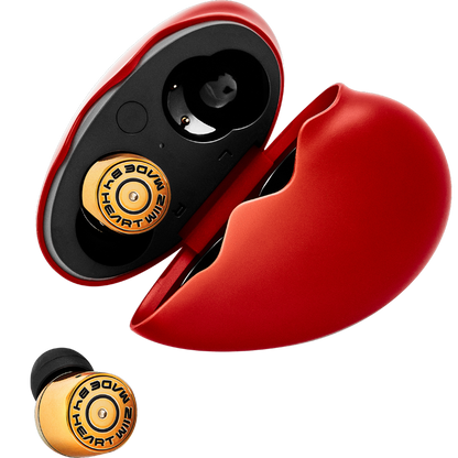 ZIIM Heartbreak Bluetooth Headphones Creative Heart-shaped Couple Double Headphones Artist Rapper Rap Hip Hop Same Style