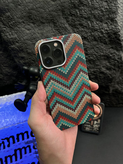 High-End Luminous Magnetic Moisture-Absorbing Case for Apple iPhone 14 Pro Max 2023 - Ethnic Style Creative Cover with Brand Embossment for Men and Women Elevate Your High-End Experience!