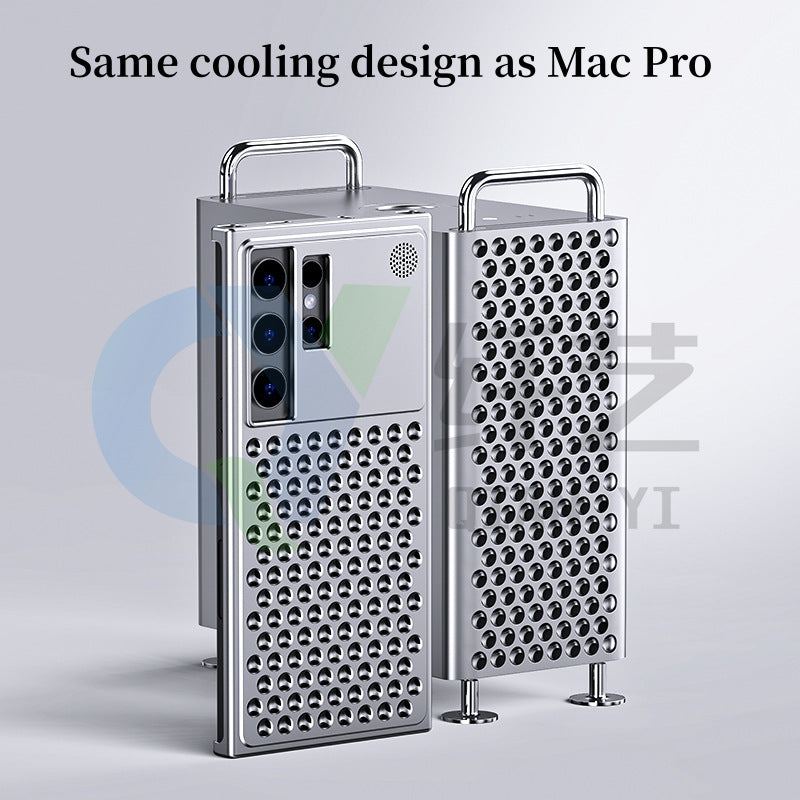 Suitable For Samsung S24ulta Mobile Phone Case Metal Aromatherapy Case S24plus Frameless Aluminum Alloy Cooling Protective Cover