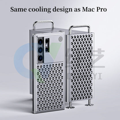 Suitable For Samsung S24ulta Mobile Phone Case Metal Aromatherapy Case S24plus Frameless Aluminum Alloy Cooling Protective Cover