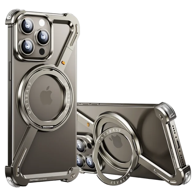 iPhone  Ⓩ Shape  Metal Kickstand Bumper Detachable Cover For Your Phone.
