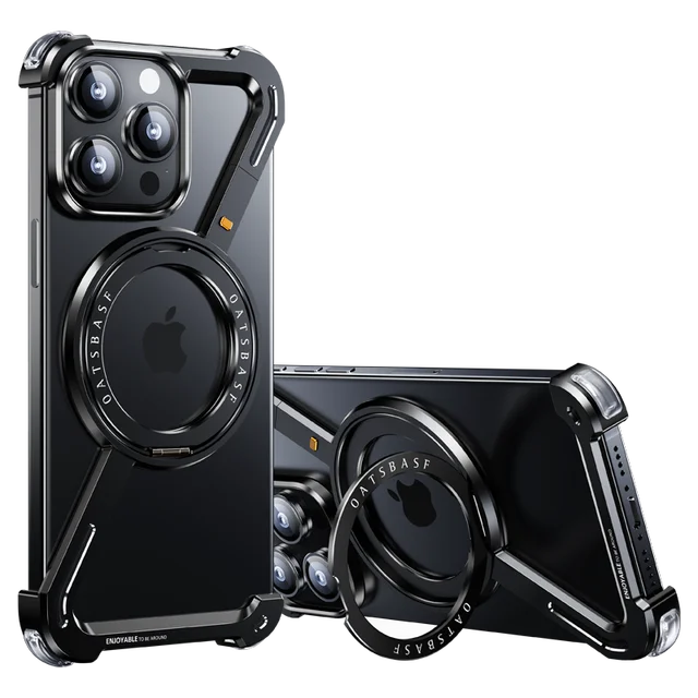 iPhone  Ⓩ Shape  Metal Kickstand Bumper Detachable Cover For Your Phone.