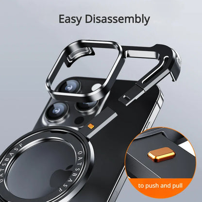 iPhone  Ⓩ Shape  Metal Kickstand Bumper Detachable Cover For Your Phone.