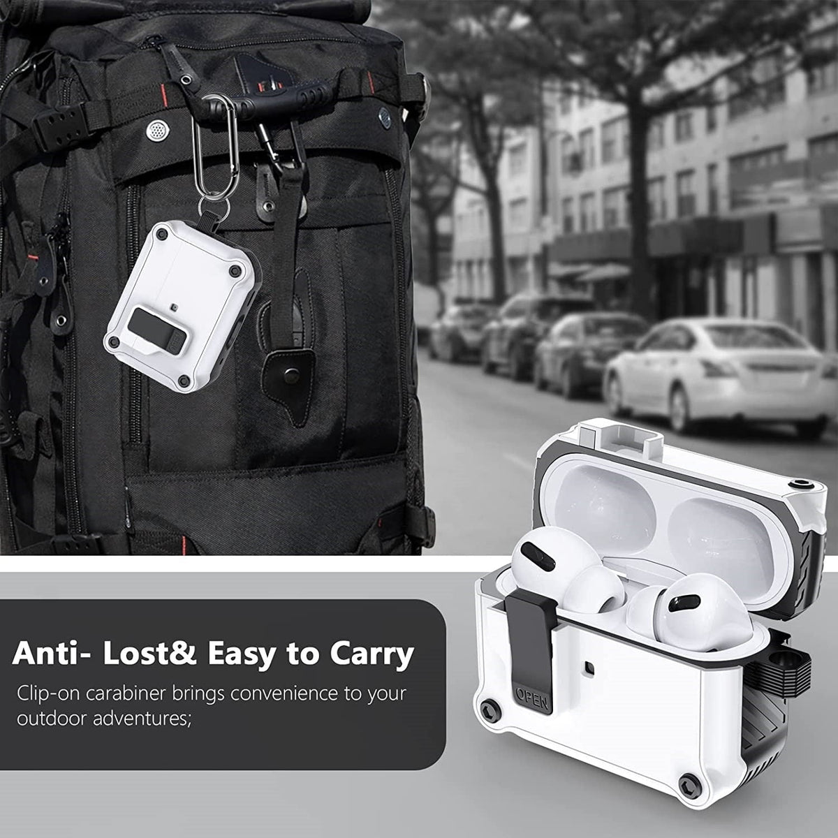 Security Lock Cover for AirPods Pro 2 3 1 Case for AirPods Pro2 Pro 2nd Gen Case Shockproof Cover Air Pods Pro airpods3 Funda