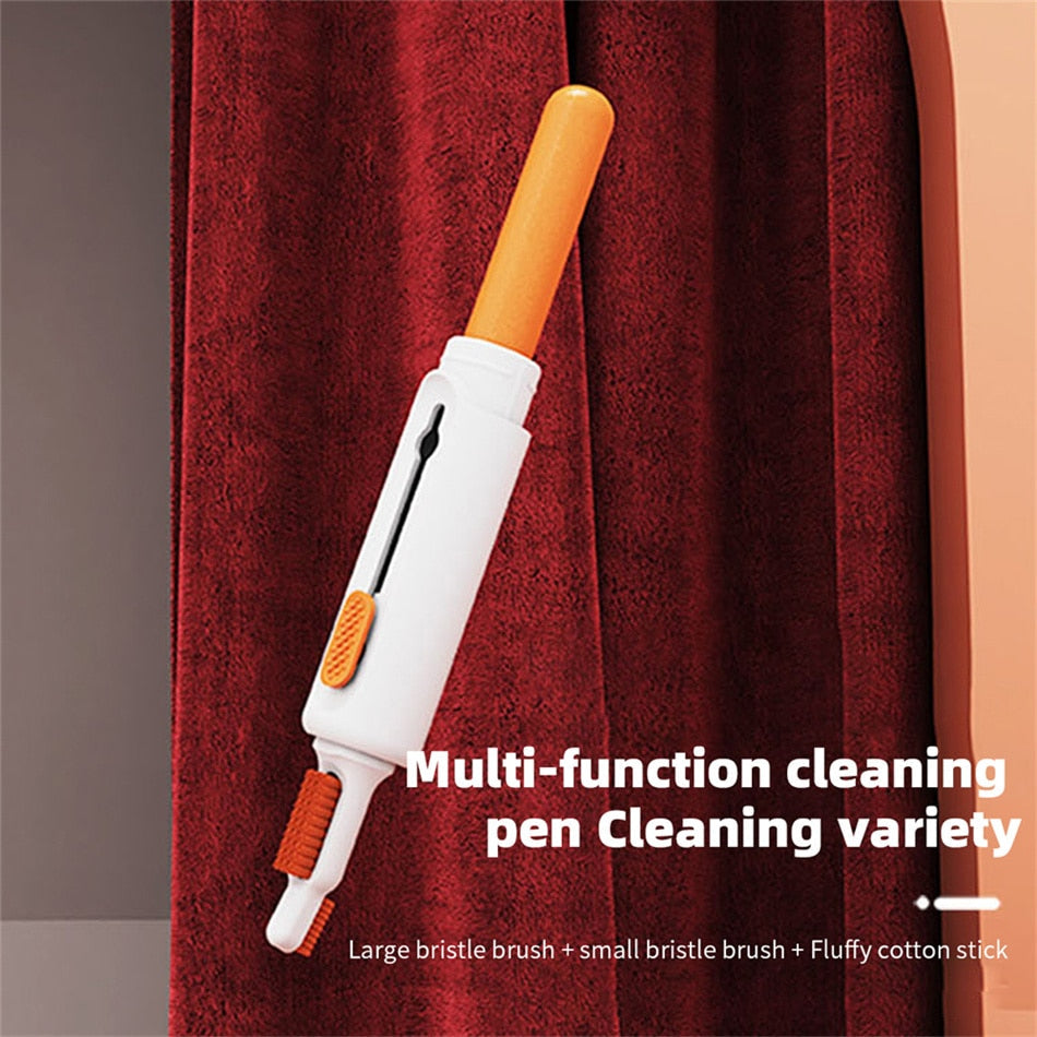 8-in-1 Cleaning Kit Computer Keyboard Cleaner Brush Earphones Cleaning Pen For AirPods iPhone Keycap Puller Set Tools