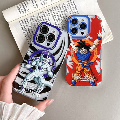 Dragons Balls Sons Gokus Kakarottos Magnetic Phone Cases For iPhone 14 13 12 11 Pro Max Plus Anime Soft Silicone Cover Gifts