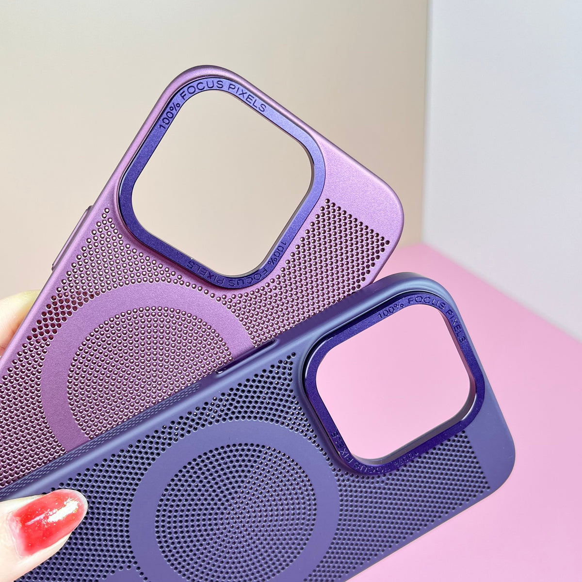 Cooling Mesh for Magsafe Case for iPhone 14 Plus 13 Pro Max Wireless Charging Magnetic Shockproof Matte Back Hard Cover