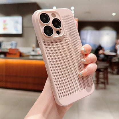 Candy Colors Summer Breathable Mesh Heat Dissipation For iPhone 14 13 12 11 Pro Max Soft Silicone Camera Lens Protector Cover