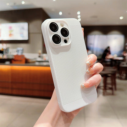 Luxury Heat Radiation Ultra Thin PC Case for iPhone 11 12 13 14 Pro Max 14 7 8 Plus Xr Xs Max X 7 8 SE 2 3 Glass Lens Flim Cover