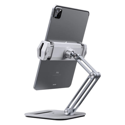 Foldable Tablet Stand Three Shaft Design Multi Angle Adjustable Tablet Support Desktop Aluminum Hands Free Cell Phone Holder