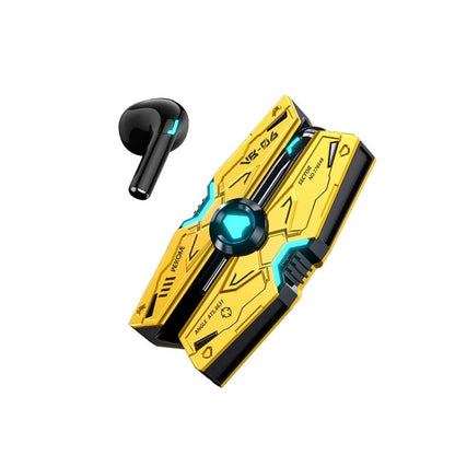 Mecha Gaming Bluetooth Headset Zinc Alloy Material Semi-in-ear Large Capacity Battery Esports Level Gaming Bluetooth Headset