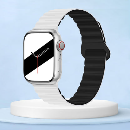 Silicone Loop Strap for Apple Watch 8 Ultra 7 6 SE 5 4 3 Magnetic Buckle Bracelets for iWatch Band 49mm 42/44/45mm 38/40/41mm