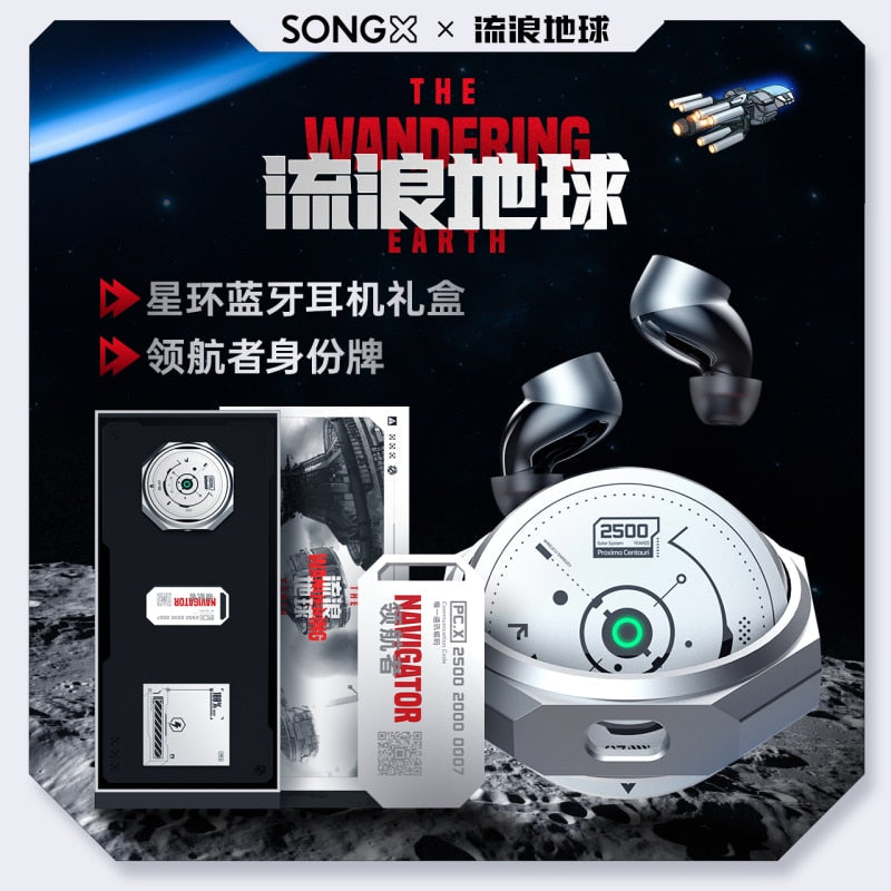 SONGX Wandering Earth Bluetooth 5.3 Earphone Wireless Headset Noise Reduce High Quality For Android & iOS