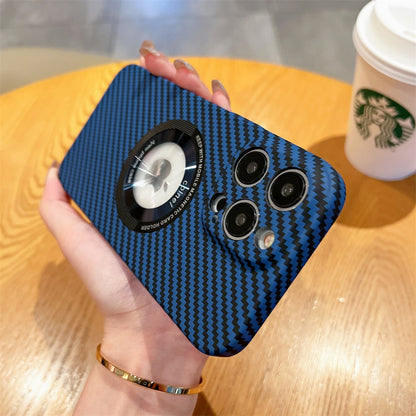 For iPhone 13 Magsafe Case Buesiness Carbon Fiber Slim Matte Hard Magnetic Phone Cases for iPhone 11 12 13 Pro Max 14 Pro Plus