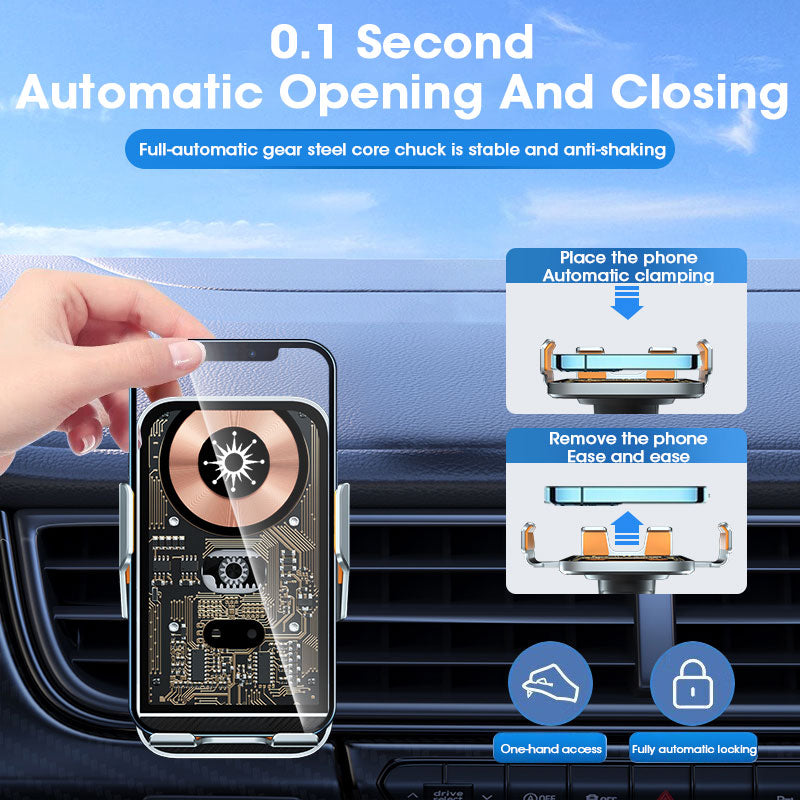 Wireless Charger 15W Fast Charge Car Holder for IPhone 14 13 12 Samsung S21 S10 Magnetic Phone Charger Universal