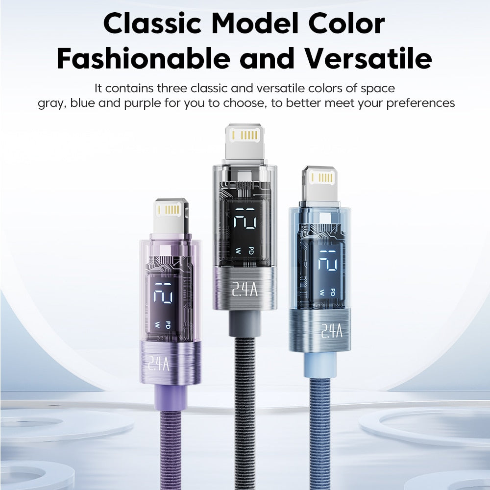 Toocki USB Cable For iPhone 14 13 12 mini 11 Pro Max Xs Xr X 8 Lighting Fast Charge Charger Date Cable For iPad Wire Cord