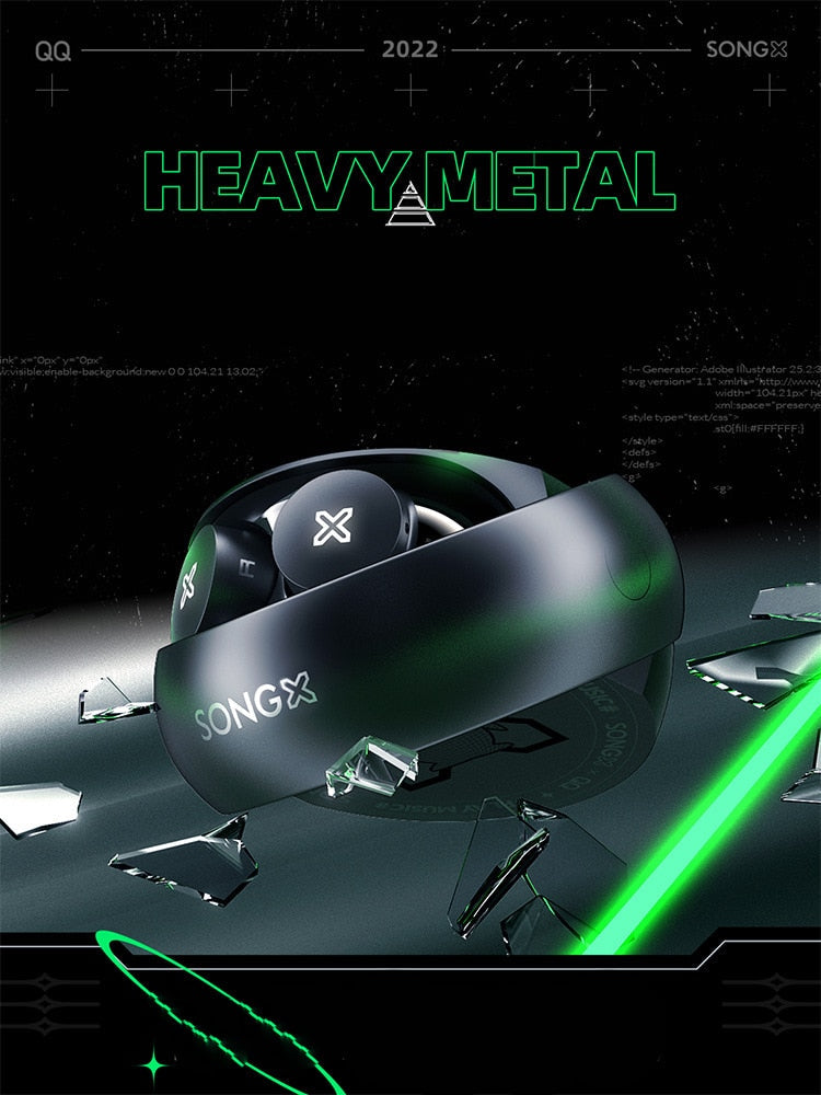 SONGX × QQ  SX06 TWS True Wireless Earbuds Dual Stereo Noise Reduction Bass Touch Long Standby 400mAh Bluetooth 5.0 Earphone