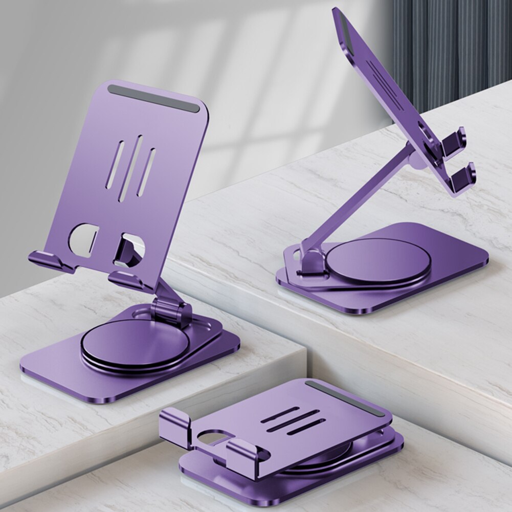 Universal Smartphone Stand Desk Bracket Foldable Adjustable Tablet Phone Desktop Holder Aluminium Alloy Non-slip Accessories