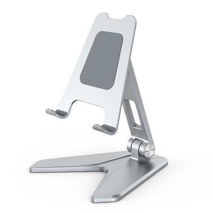 Foldable Tablet Stand Three Shaft Design Multi Angle Adjustable Tablet Support Desktop Aluminum Hands Free Cell Phone Holder