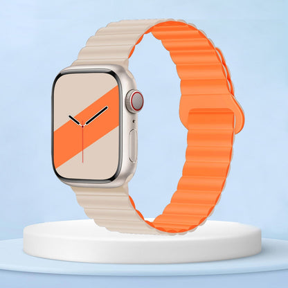 Silicone Loop Strap for Apple Watch 8 Ultra 7 6 SE 5 4 3 Magnetic Buckle Bracelets for iWatch Band 49mm 42/44/45mm 38/40/41mm