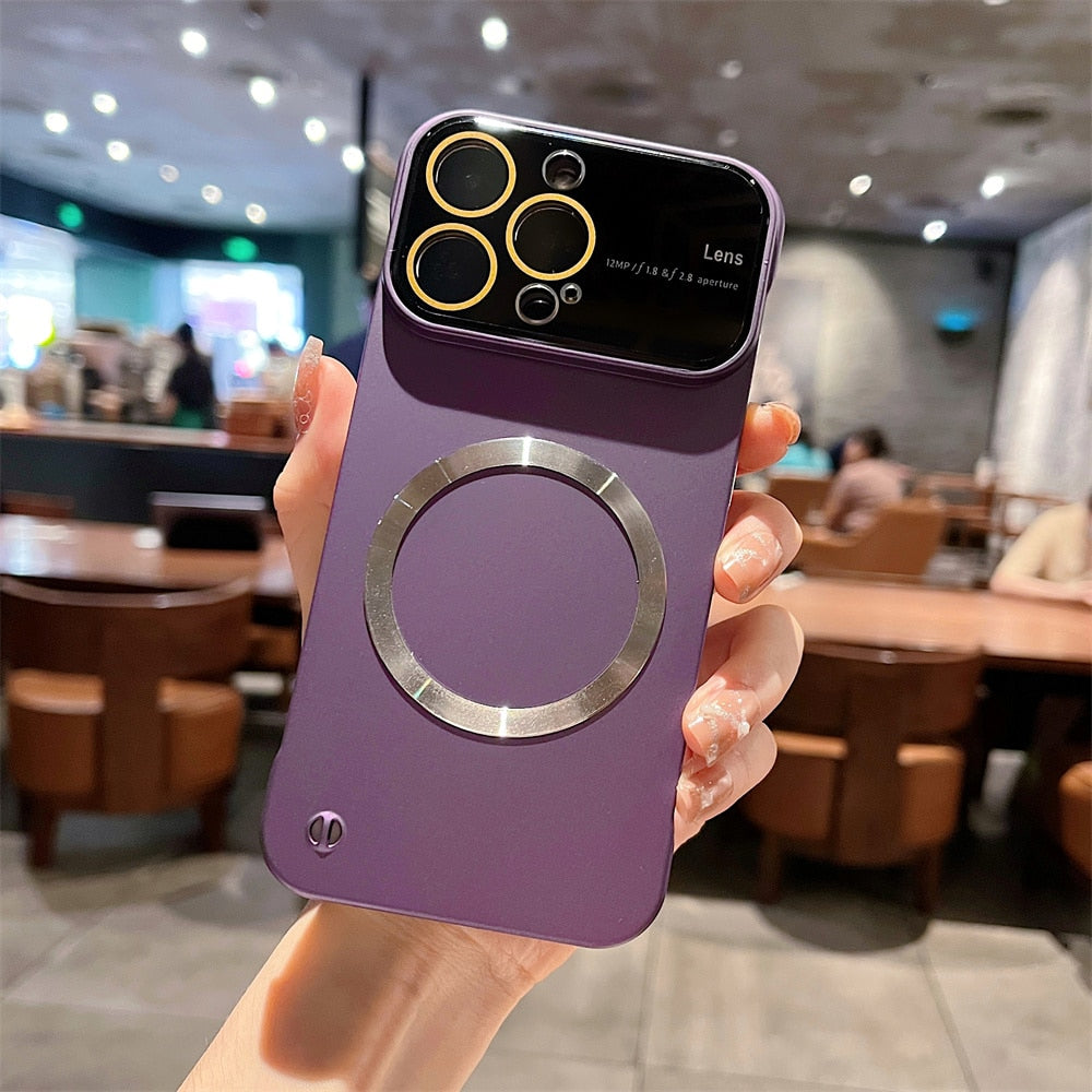 Ultra Thin Borderless Magnetic Magsafe Charging Case For iPhone 13 Pro 14 Pro Max 12 Gradient Color Hard Cover For iPhone 14 Pro
