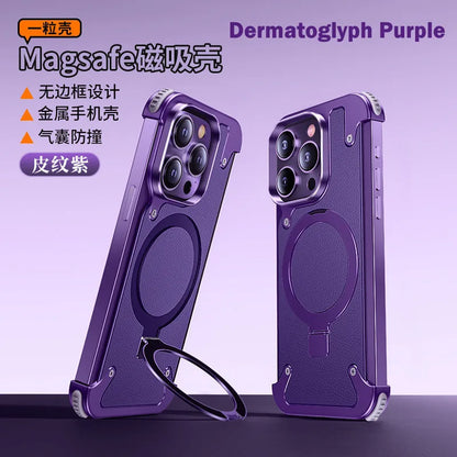 Magnetic Metal Bumper Case For iPhone 15 14 13 Pro Max Cover Magsafe Aluminum Frame Shockproof Cover For iPone 15 Pro Magsafing