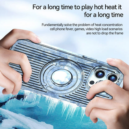 Heat Dissipation Case For Magsafe Magnetic Wireless Charging Shockproof Hard Stand Cover For iPhone 14 Pro Max 13 12