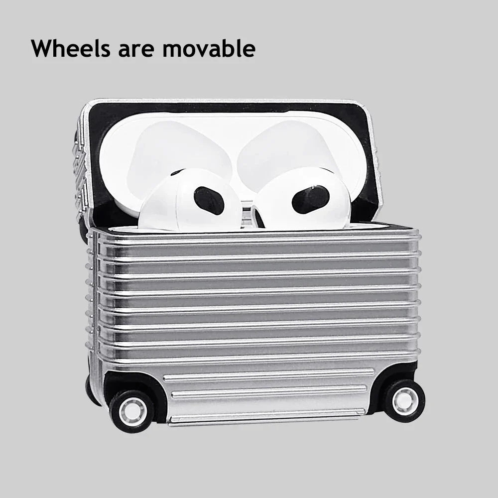 For AirPods Pro 2 3 1 Case Luggae Box Case for AirPods Pro2 Pro 2nd 3rd Air Pods Pro Cover Case Removable Hard Suitcase Funda