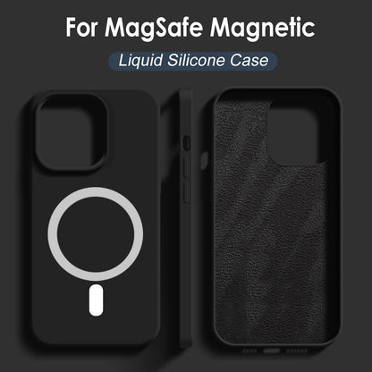 For Mag safe Magnetic Wireless Charger Case For iPhone 14 12 11 13 Pro Max Cover Funda Capa Korea Liquid Silicone Case 13 14 Pro