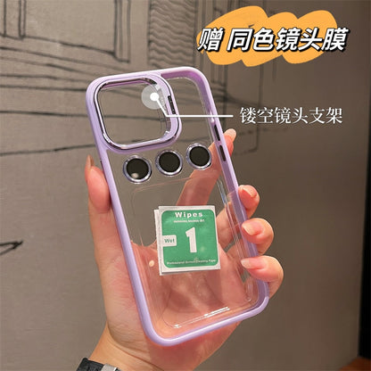 Aluminum alloy lens film cover bracket suitable for iphone 13 14 pro Max mobile phone case iphone11 12 pro Max luxury drop-proof