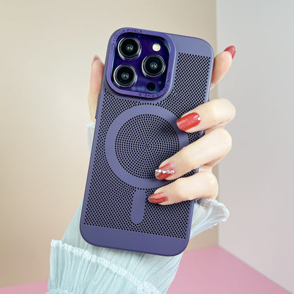 Luxury magnetic for magsafe wireless charging phone case for iPhone 11 12 pro max multicolour PC heat dissipation Cover