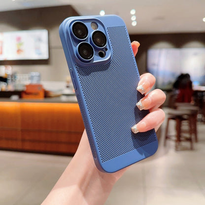 Candy Colors Summer Breathable Mesh Heat Dissipation For iPhone 14 13 12 11 Pro Max Soft Silicone Camera Lens Protector Cover